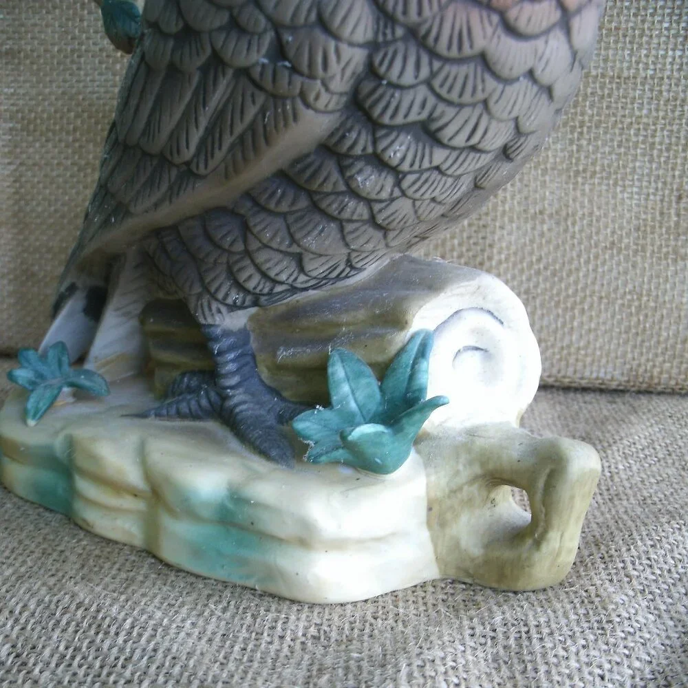 Vintage Large Homco Brown Owl Porcelain Figurine - Picture 10 of 16